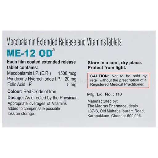 me 12 od tablet 15's